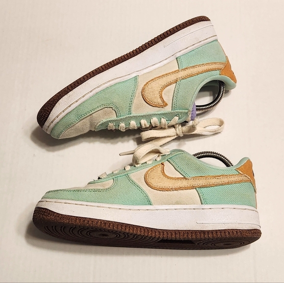 Nike Air Force 1 Low Happy Pineapple Canvas Sneakers Green 6 - Picture 2 of 11